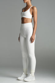 Base Scrunch Leggings | Full Length White