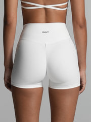 Base 4" Scrunch Shorts White