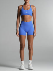 Base 4" Scrunch Shorts Cobalt