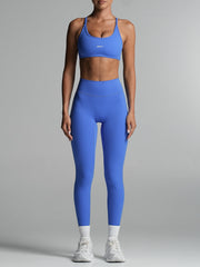 Base Scrunch Leggings | Full Length Cobalt