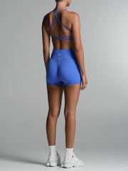 Base 4" Scrunch Shorts Cobalt