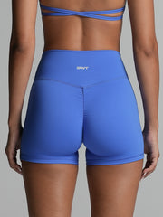 Base 4" Scrunch Shorts Cobalt