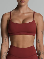 Base Scoop Bra Cherry