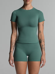 Base Shape Tee Deep Jade