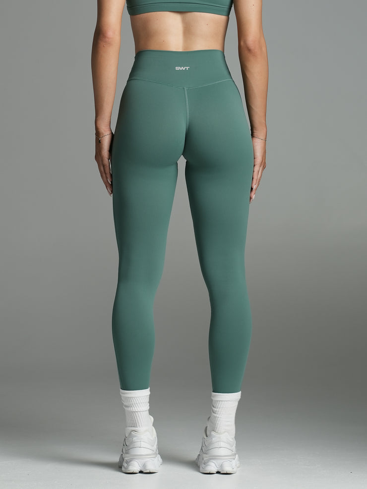 Base Essential Leggings Full Length Deep Jade