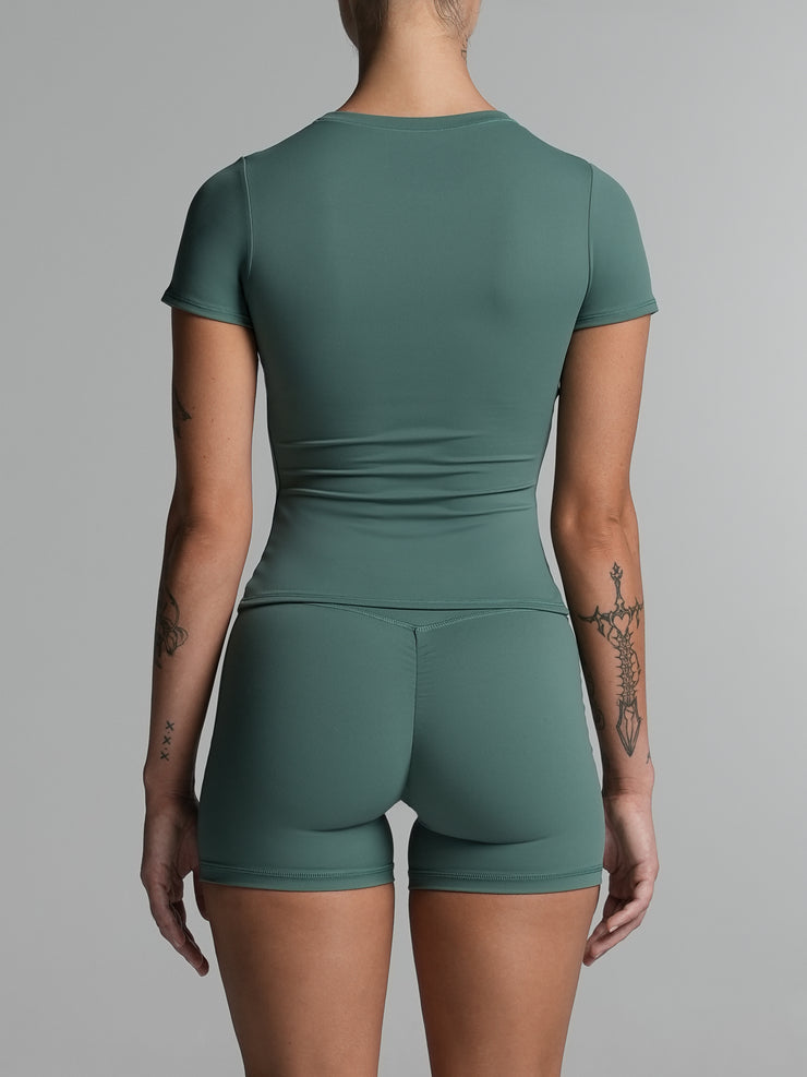 Base Shape Tee Deep Jade