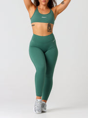 Base Scrunch Leggings | Full Length#colour_deep-jade