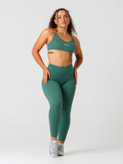 Base Scrunch Leggings | Full Length#colour_deep-jade