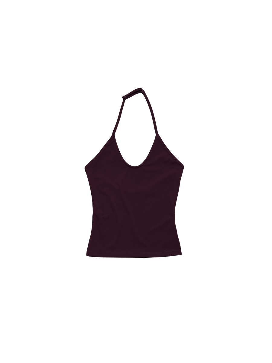 FLX Halter Cami Dark Cherry
