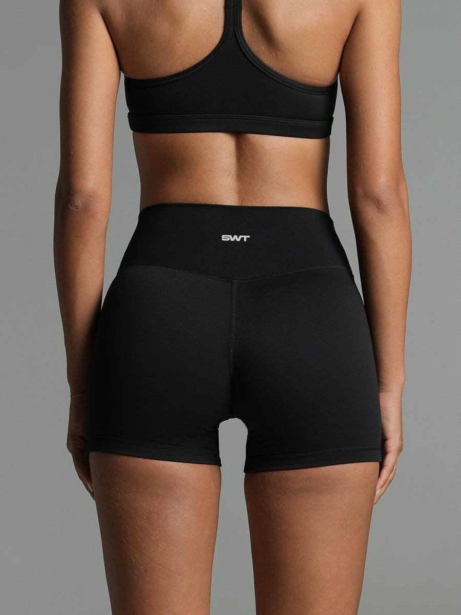 Base 4" Essential Shorts Obsidian