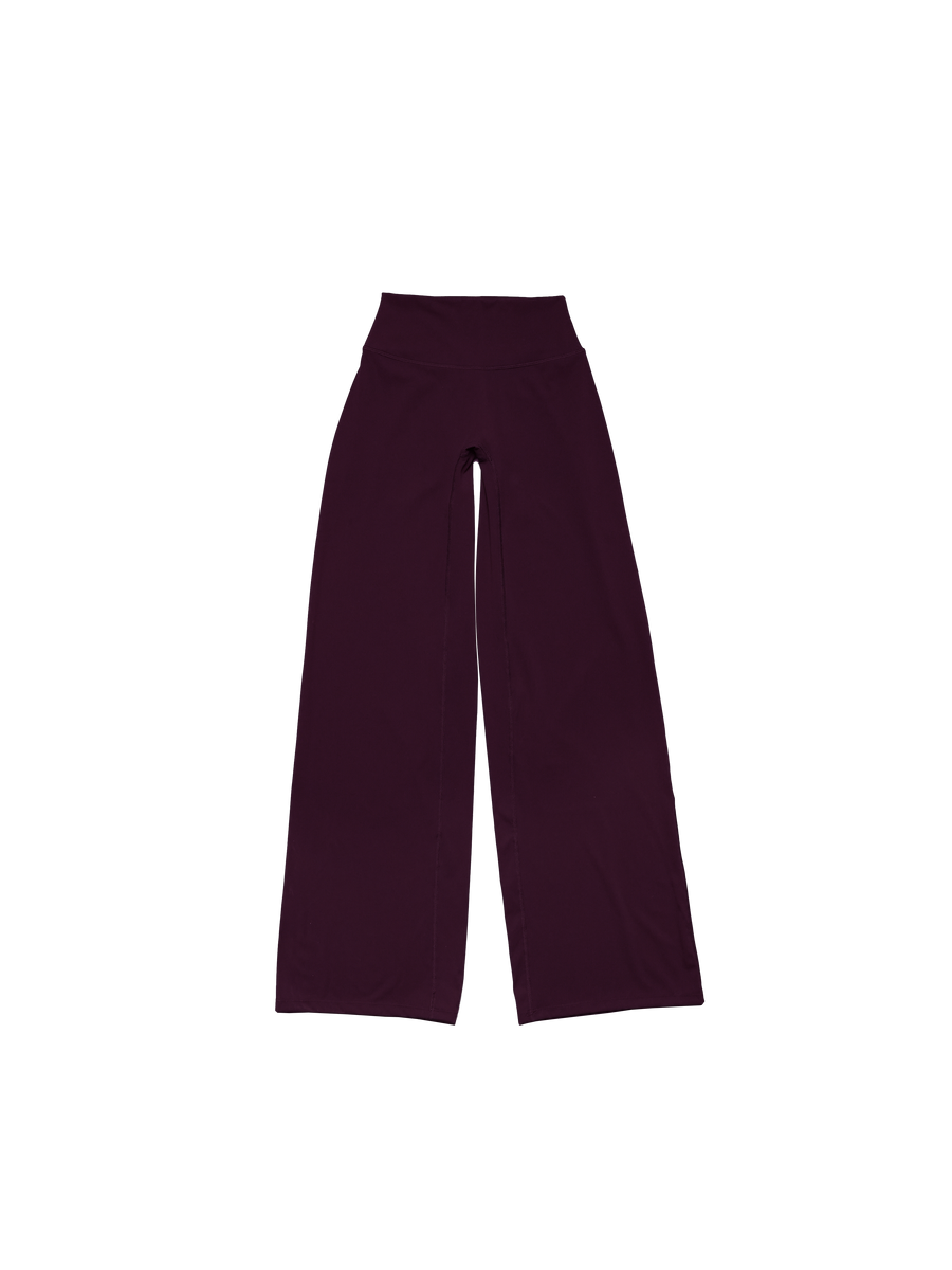 FLX Wide Leg Bottoms Dark Cherry
